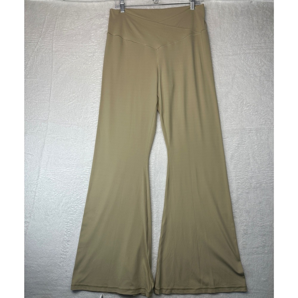 OFFLINE by Aerie Real Me Flare Leggings Womens XXL Tan Crossover High Rise